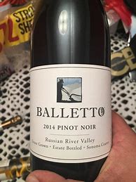 Image result for Balletto Pinot Noir Block