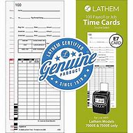 Image result for Lathem 7500E Time Cards