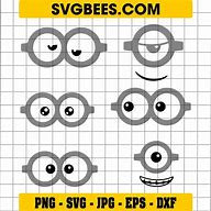 Image result for Minion Glasses SVG