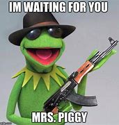 Image result for Gangster Kermit Frog PFP