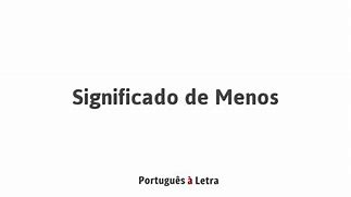 Image result for Significado De Al Menos