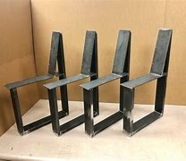 Image result for Metal U Bracket Bench Legs