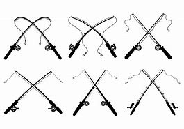 Image result for Crossed Fishing Poles SVG