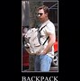 Image result for Comically Large Backpack Meme