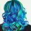 Image result for Purple Blue Ombre Mermaid Hair Color