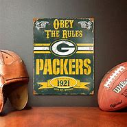 Image result for Green Bay Packers Metal Signs