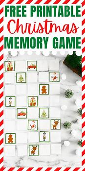 Image result for Christmas Memory Game Poster