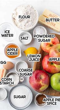 Image result for Apple Pie Ingredients