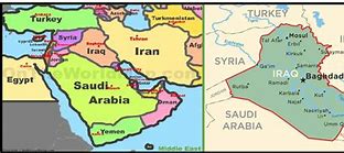 Image result for Iraq Middle East Map
