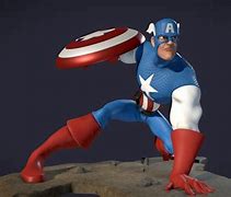 Image result for Captain America Animation 3D