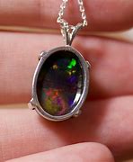 Image result for Genuine Opal Pendant Necklace