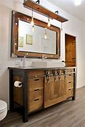 Image result for Barn Door Bathroom Vanity