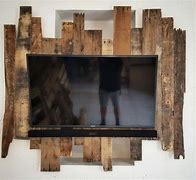 Image result for Wood Backdrop for TV Mount