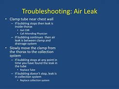 Image result for Atrium Chest Tube Air Leak