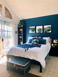 Image result for Teal Accent Wall Bedroom Ideas