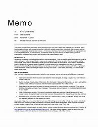Image result for Memo Paper Example
