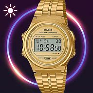 Image result for Gold Digital Watch