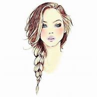 Image result for Braided Hair Drawing