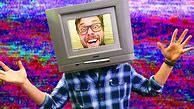 Image result for Cardboard TV Head Cosplay