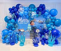 Image result for Blue Birthday Party Decorations