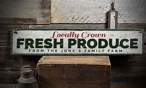 Image result for Local Produce Sign