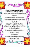 Image result for Ten Commandments List in Order