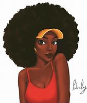 Image result for Afro Girl Cartoon