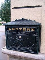 Image result for Aluminium Post Box Front Vintage