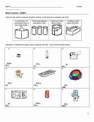 Image result for 5 Items Representing Milliliters