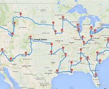 Image result for Road Trip across Us Map