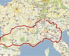 Image result for Detailed Map of France and Italy