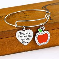Image result for Teacher Bracelet Apple Charm