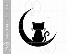 Image result for Bat Cat Moon Silhouette
