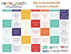 Image result for Mental Health America May Calendar