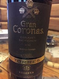 Image result for Torres+Cabernet+Sauvignon+Penedes+Gran+Coronas+Reserva