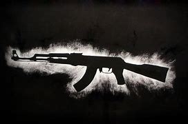 Image result for Wallpaper Black Background AK-47