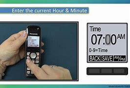 Image result for Panasonic Phone Reset Time and Date and Time