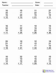 Image result for Math Addition Worksheets