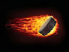 Image result for Hockey Puck On Fire