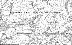 Image result for Afon Tywi On Map