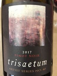 Image result for Trisaetum Pinot Noir Artist Series No 29