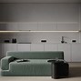 Image result for Green Sofa and Wooden Living Room
