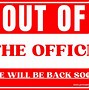 Image result for Out of Office in a Meeting Sign