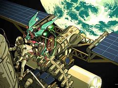 Image result for Anime Space Station Outside