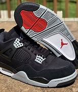Image result for Black Canvas Shoes Air Jordan 4