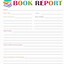 Image result for Simple Book Report Template