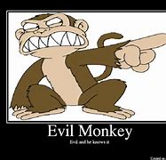 Image result for Evil Monkey Meme
