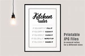 Image result for Kitchen Rules Examples