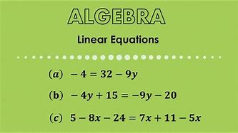 Image result for 5 Linear Equations