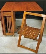 Image result for Teak Folding Table and Chairs